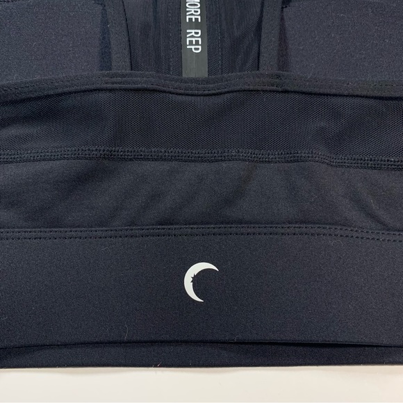 Zyia black all star sports bra with mesh high neck - Picture 9 of 15